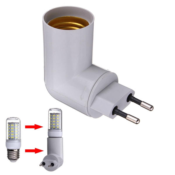 

PBT PP To E27 Base LED Light Lamp Holder Bulb Adapter Converter Socket