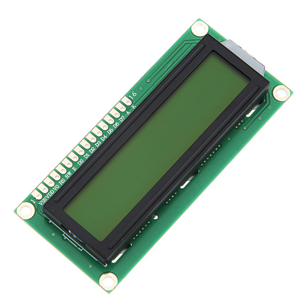 

5Pcs Yellow Backlight 1602 Character LCD Display Module Geekcreit for Arduino - products that work with official Arduino