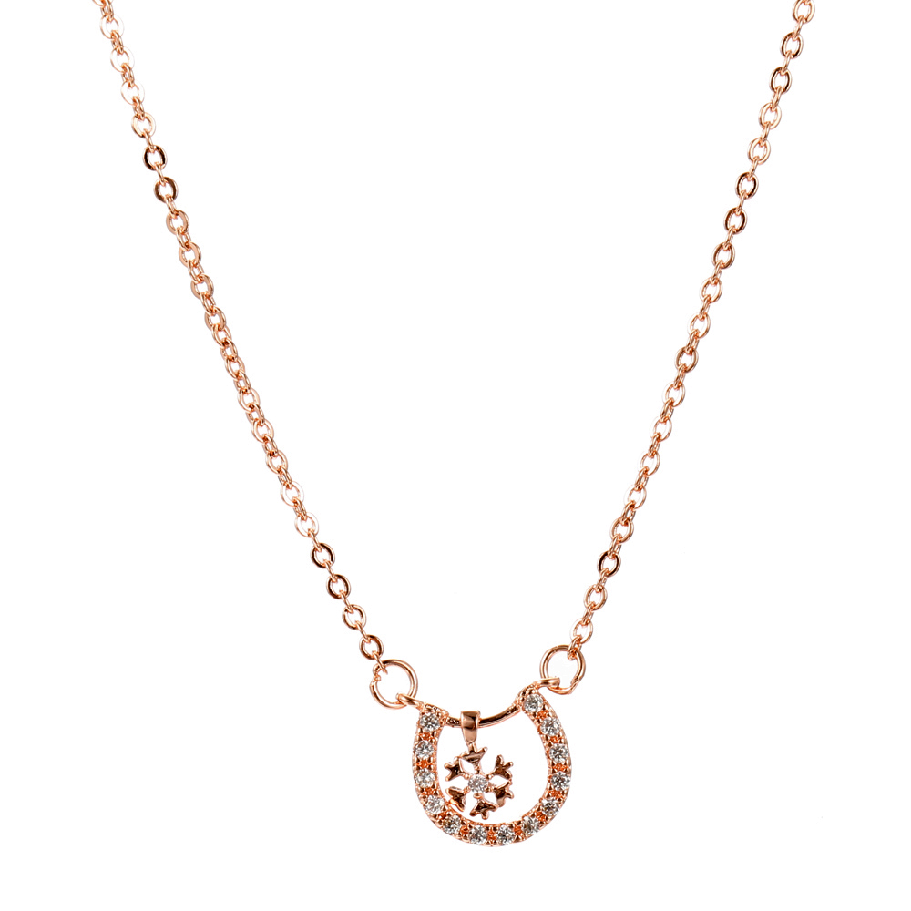 

JASSY Classic Розовое золото Геометрическое ожерелье из снежинки