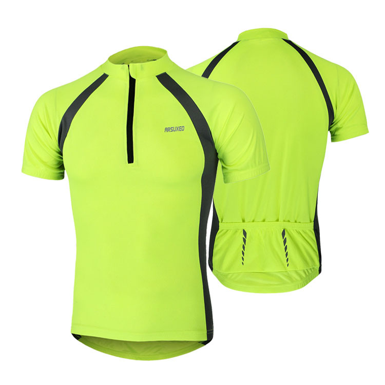 

Arsuxeo езда на велосипеде рубашки с коротким рукавом велосипед спортивная одежда лето дышащие быстро сухой капиллярное