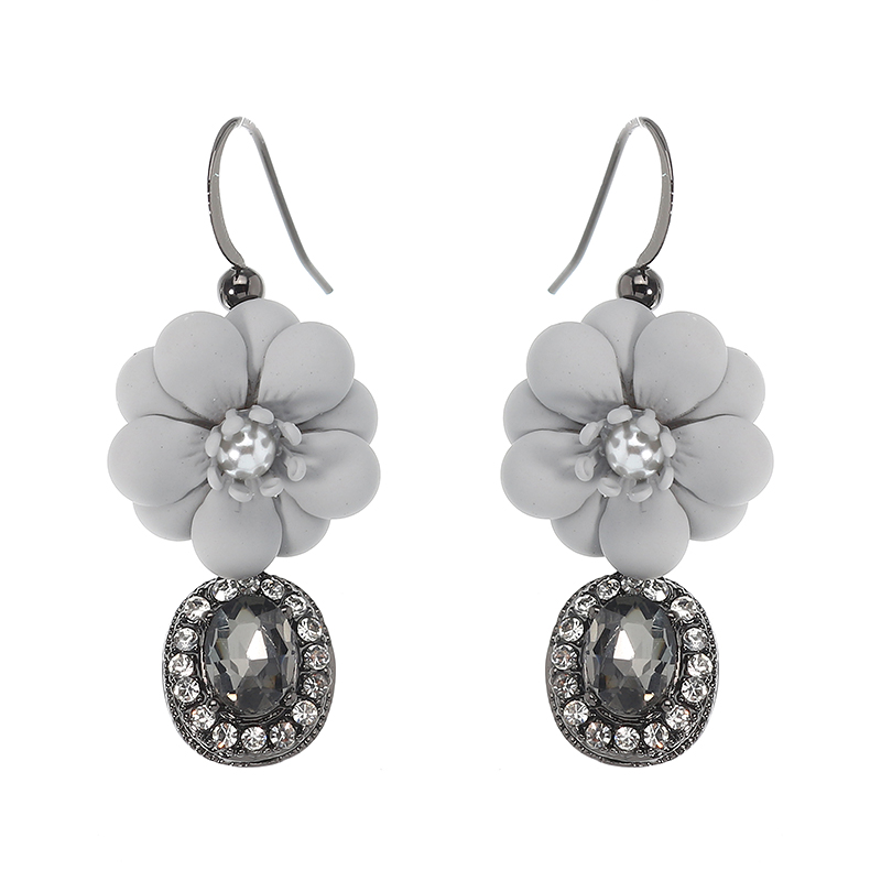 

JASSY® Женское Элегантный набор ювелирных украшений из цветов Crystal Zirconia Pearl Серьги Ожерелье