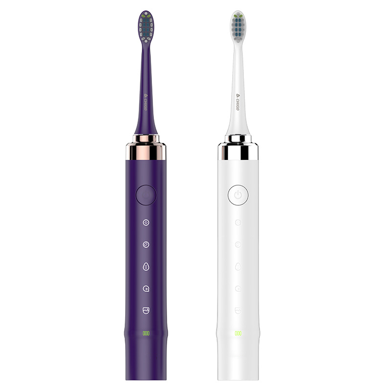 

CHIGO CG - 103 Sonic Electric Toothbrush 5 Brush Modes Essence Sonic Electric Wireless USB Rechargeable Toothbrush IPX7 Waterproof With 2 Toothbrush Head