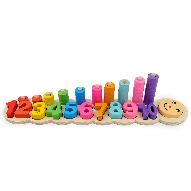 

Детская деревянная бревно цифровая математика радуга пончик деревянная игрушка-головоломка три в одном