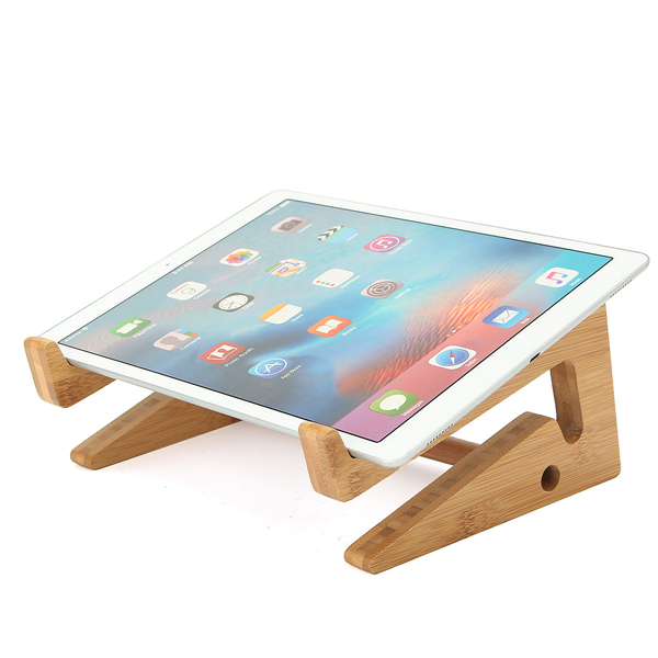 

Multifunctional Wooden Detachable Desktop Stand Holder for Macbook Laptop Tablet Phone Keyboard