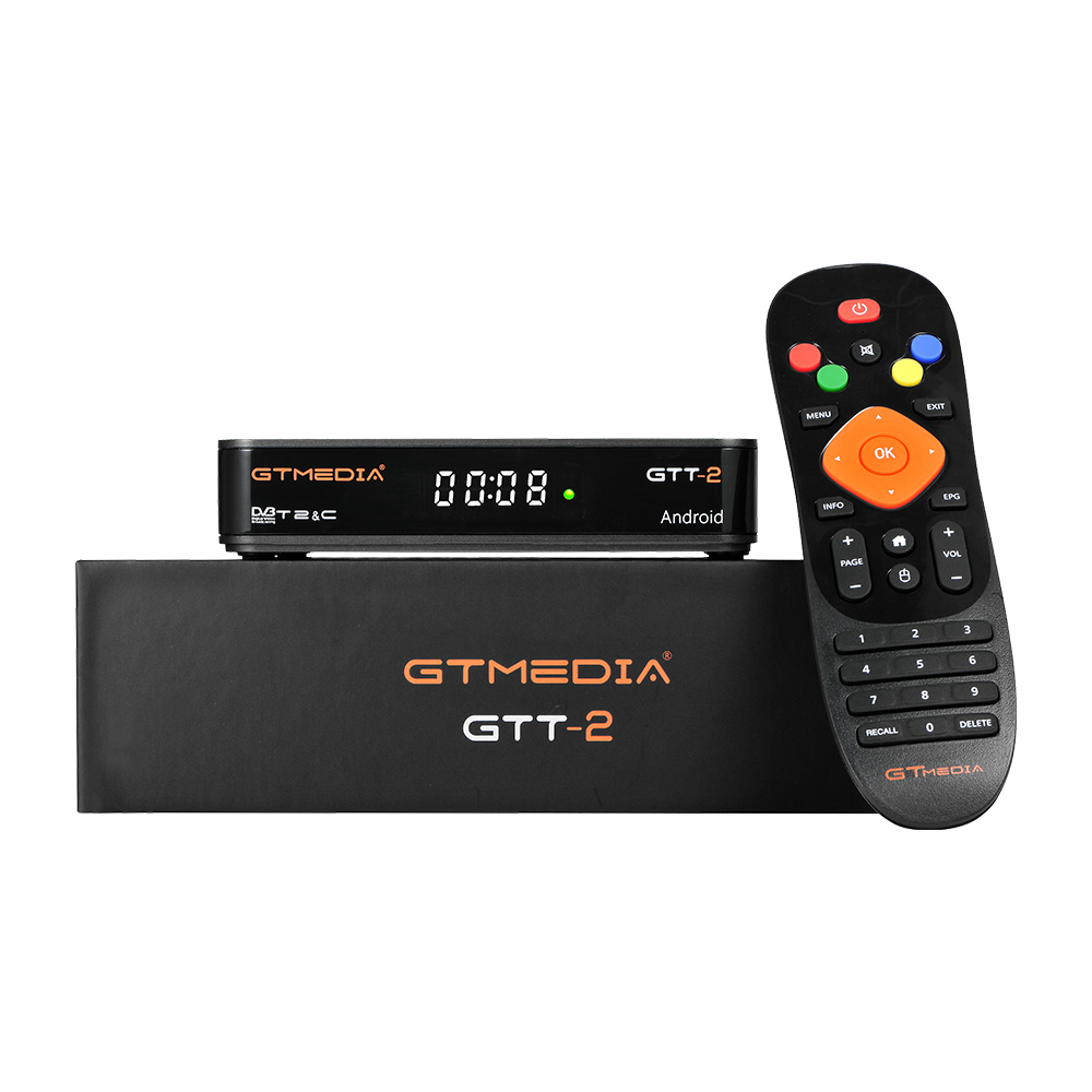 

GTMEDIA GTT2 DVB-T2 DVB-C, Спутник ISDB-T Приемник Кабель Amlogic S905D 2 ГБ 8 ГБ Android 4K H.265 Телевизор Коробка