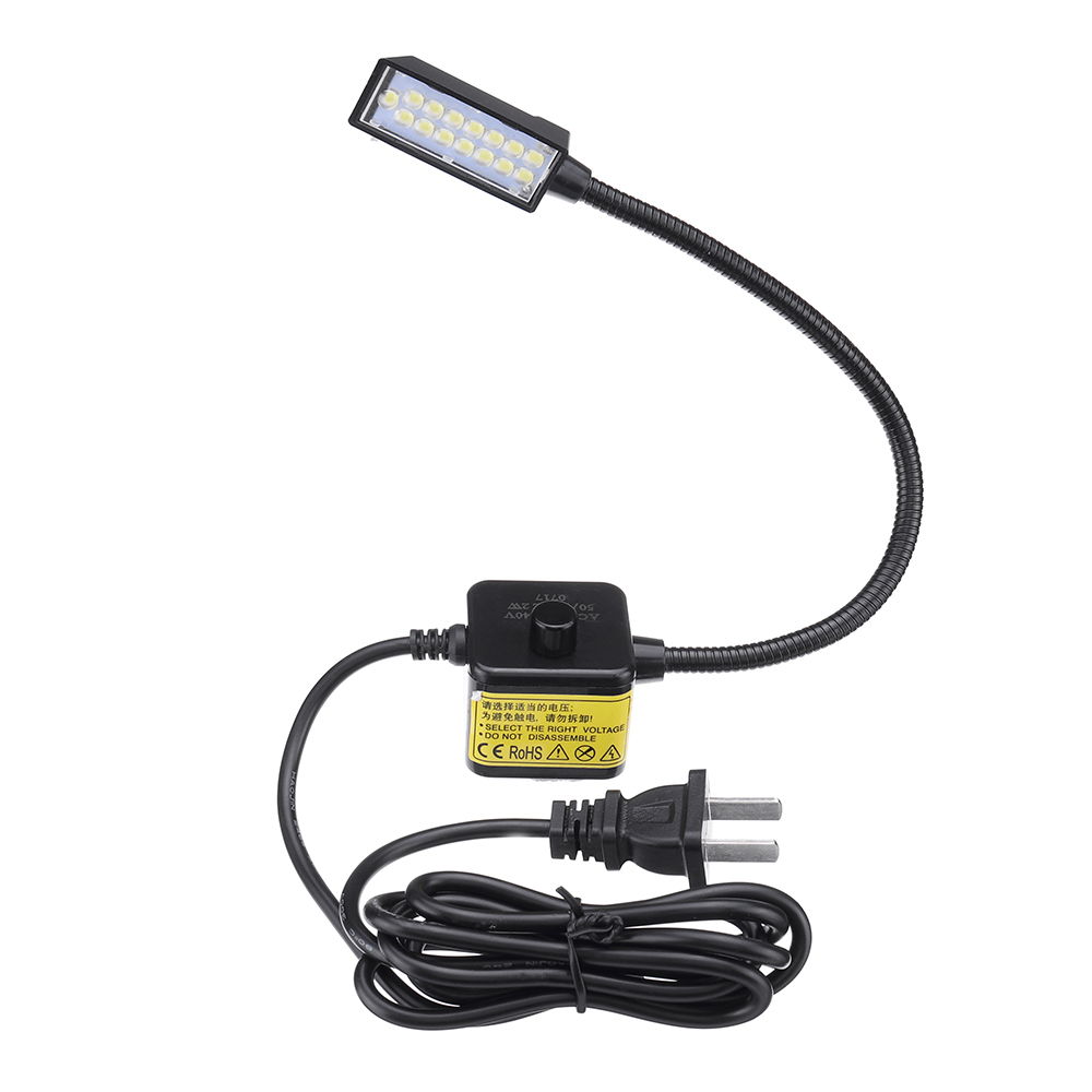 

0.5W Super Bright 15 LED Швейная машина Лампа Настольный рабочий светильник Магнитное основание для монтажа AC110-220V