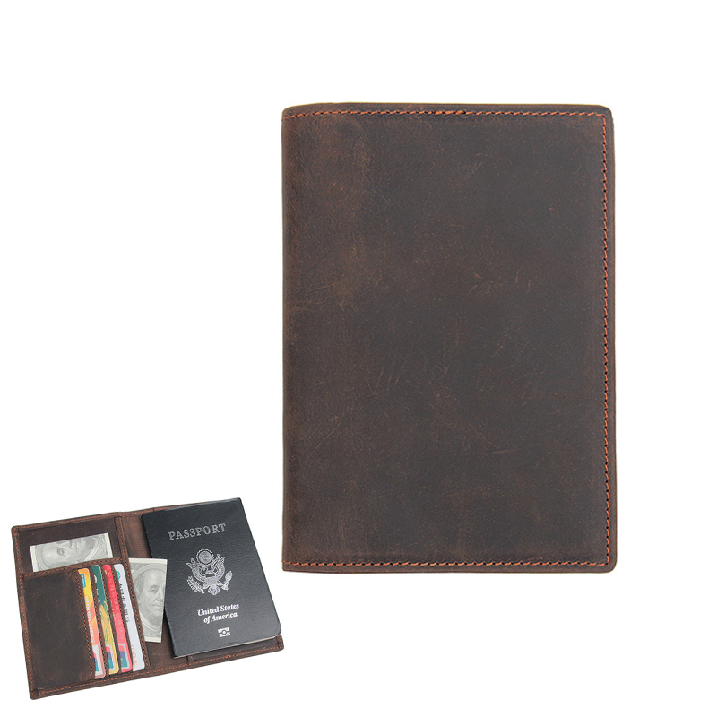 

Men RFID Antimagnetic Wallet Genuine Leather Driver Lisence Bag Passport Holder Card Holder