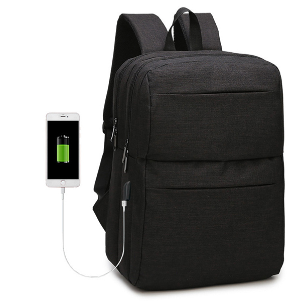 

Мужчины Nylon Travel Casual 15,6 "Рюкзак для ноутбука с внешним USB-портом для зарядки
