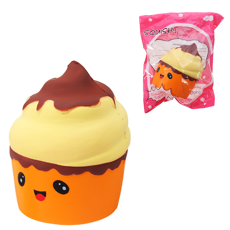 

Squishy Puff Cake Ice Cream Toy 8CM Slow Rising With Packaging Phone Strap Кулон Collection Gift