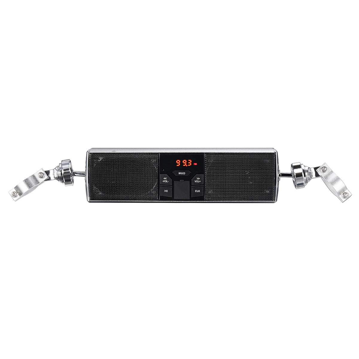 

Водонепроницаемый мотоцикл MP3 USB FM Audio Радио Стерео LED Динамик с функцией Bluetooth Электрический скутер Велосипед Универсальный серебристый