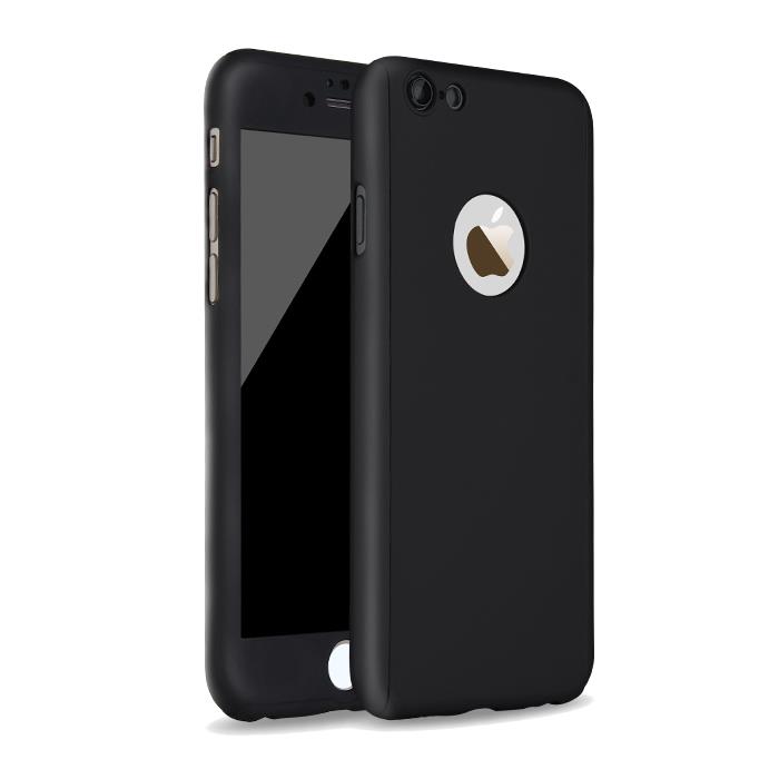 

Bakeey™ 360 Degree Full Body Protection Frosted PC Case Cover With Tempered Glass For iPhone 6 6s