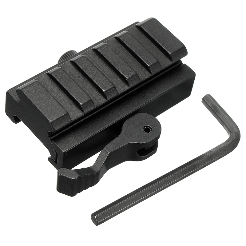 

Quick Release Low Profile Compact Riser Quick Detachable 20mm Picatinny Rail Mount Adapter
