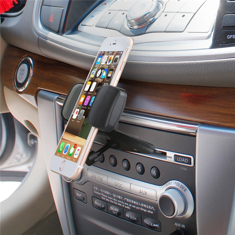 

Bakeey Клип Тип Вращение на 360 градусов Авто Стойка для крепления на слот для компакт-дисков для iPhone Мобильный телеф