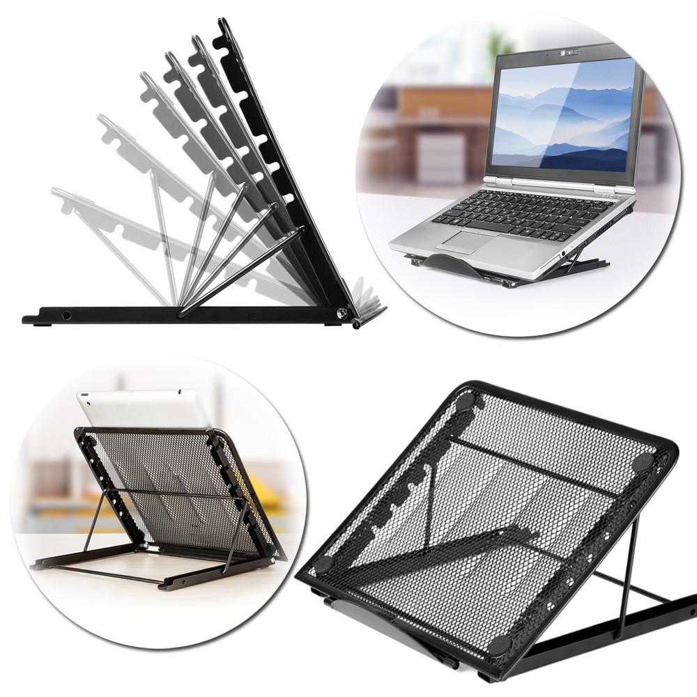 

Adjustable Foldable Desktop Heat Dissipation Holder Desktop Stand For Macbook Tablet Laptop