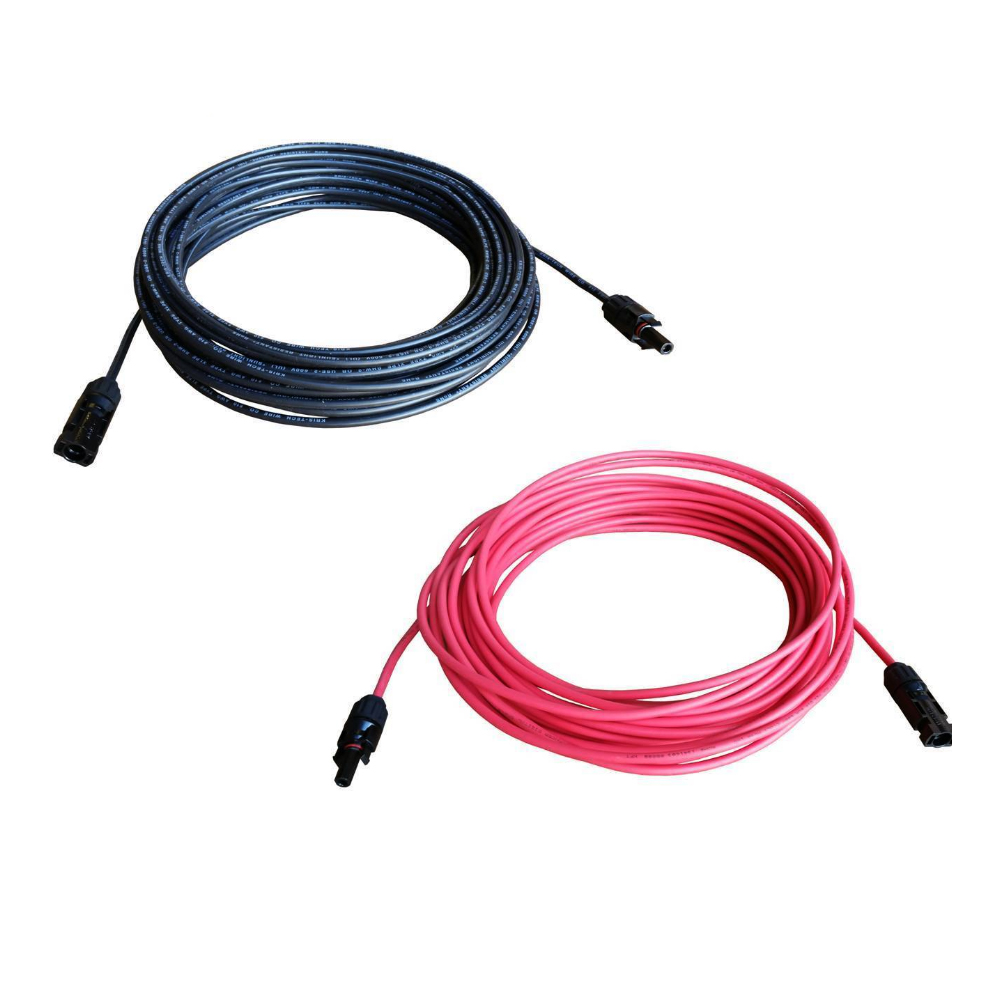 

5M 10 AWG Солнечная Панельный удлинительный кабель Провод MC4 Коннектор Черный / Красный