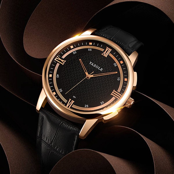 

YAZOLE 391 Модный браслет для часов Чехол Простой стиль Мужские кварцевые наручные часы