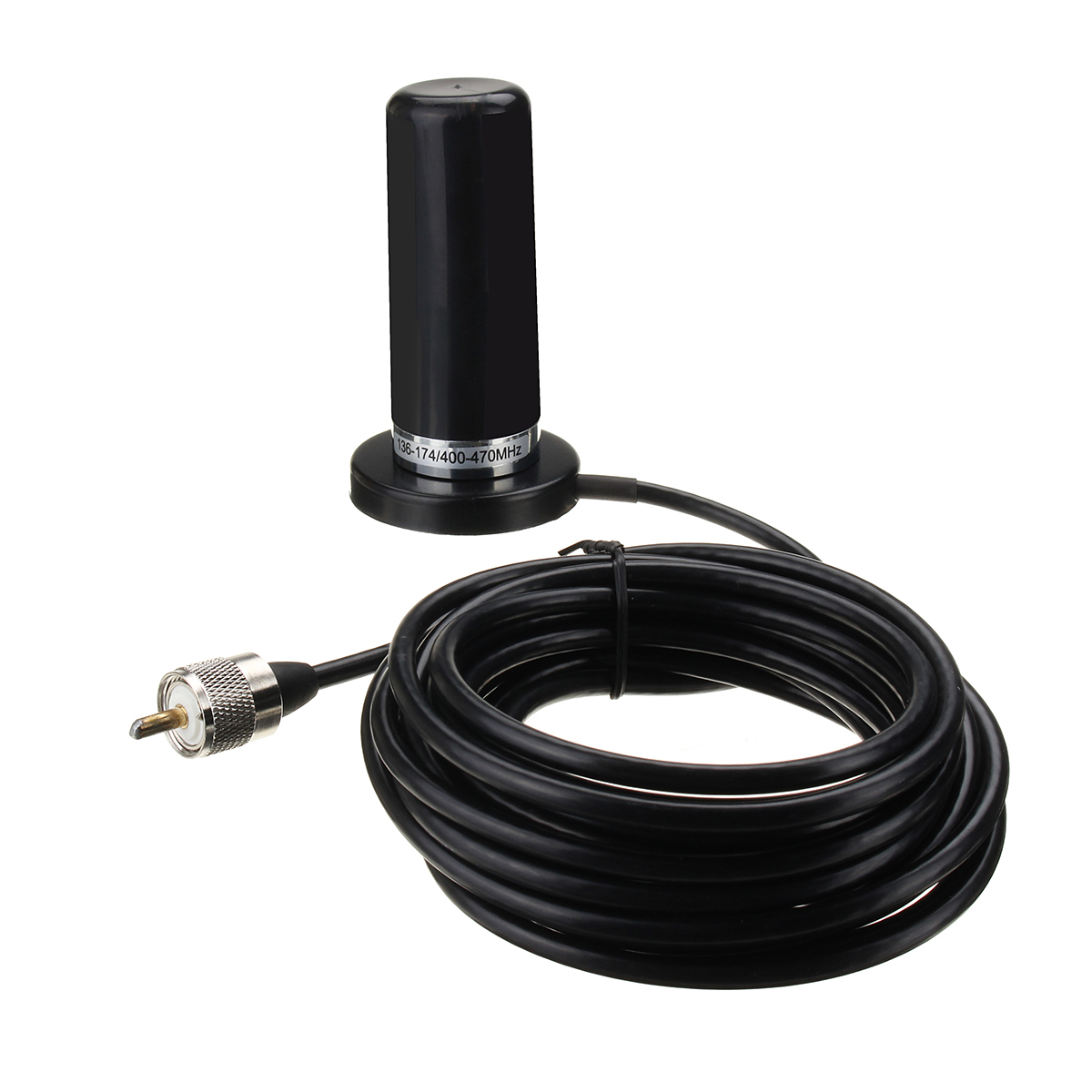 

Dual Band Vehicle Car Antenna Mobile Radio Magnetic Mount Base Cable w/ Sucker