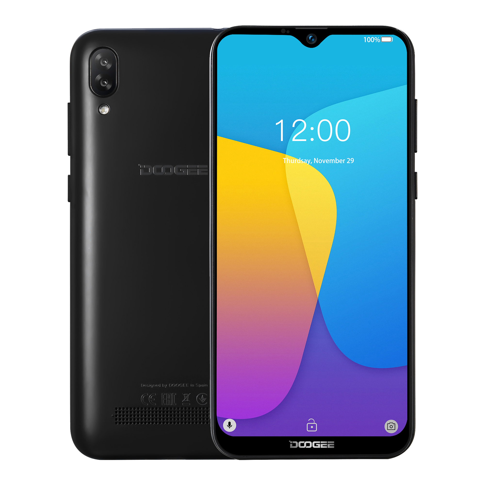 

DOOGEE Y8C 6.1 Inch HD Android 8.1 3400mAh Face Unlocking 1GB RAM 16GB ROM MTK6580A Quad Core 1.3GHz 3G Smartphone
