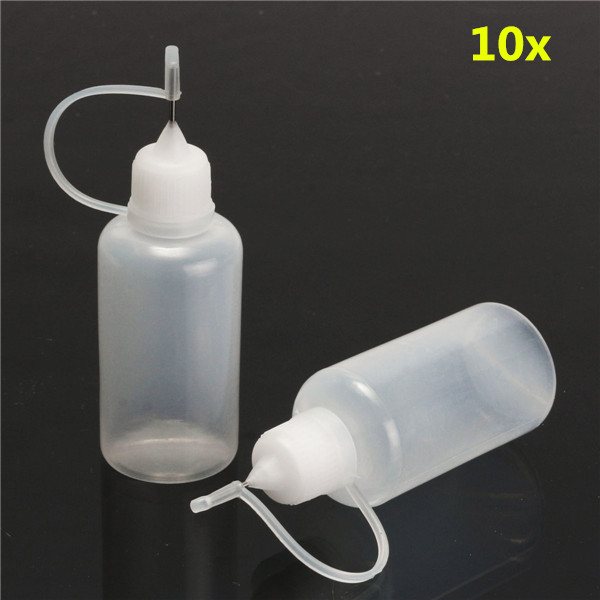 

10шт 30 мл прозрачная пластиковая пустая бутылка-капельница