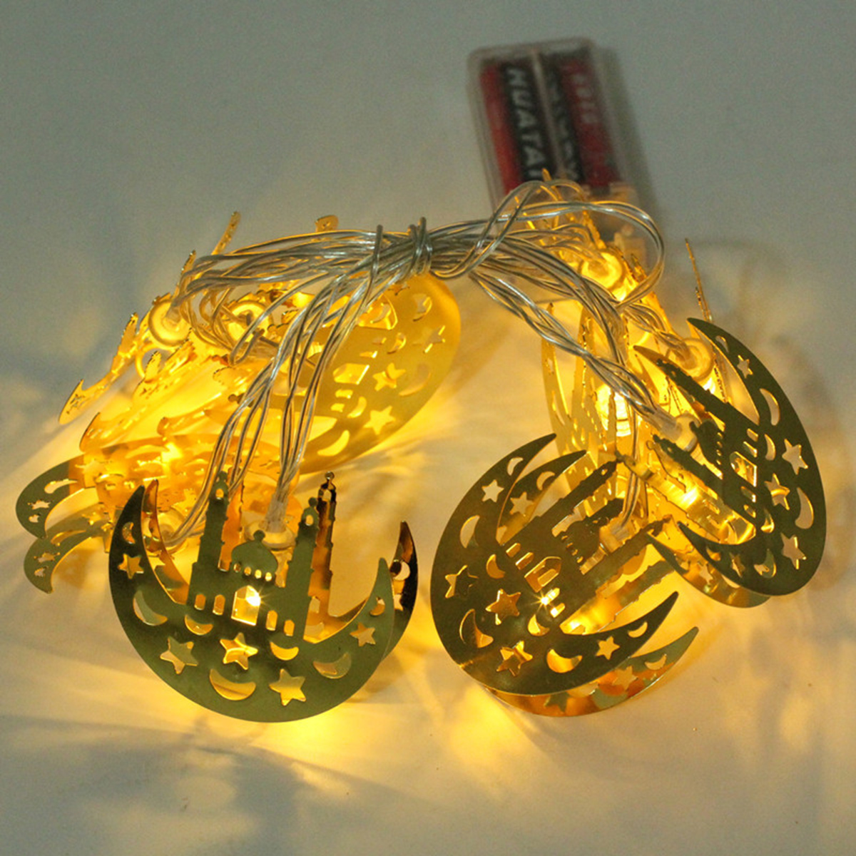 

1.65M Ид Мубарак Праздничный Декор LED Замок String Light Праздник Лампа для Свадебное Рамадан Украшение
