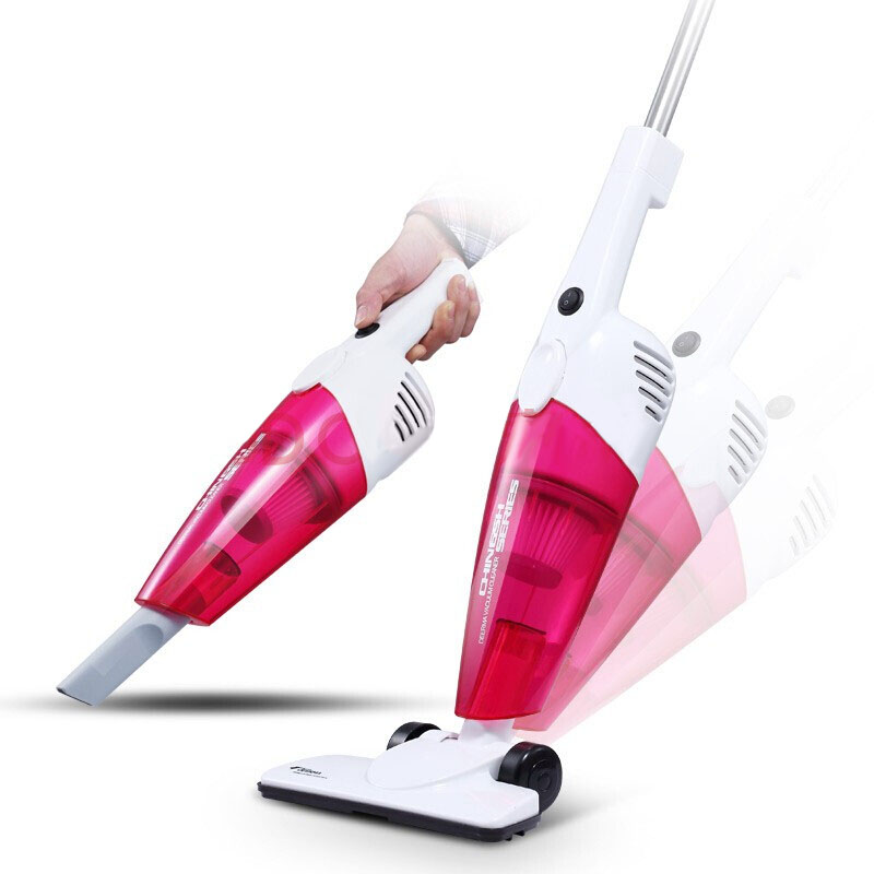 

Deerma DX128C Household Vacuum Cleaner Mini 2-in-1 Upright Portable Cleaner- Rose red
