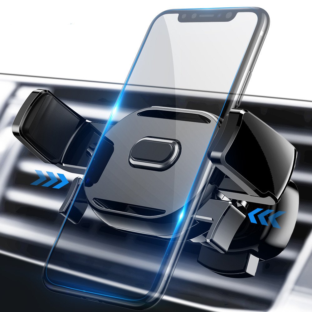 

RAXFLY Нажмите Auto Замок Вращение на 360 градусов Авто Держатель воздухозаборника для iPhone Сяоми смартфон