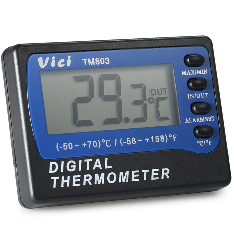 

VICI TM803 Large LCD Display Fridge Refrigerator Freezer Thermometer -50~70℃ Digital Alarm Temperature Meter ℃/℉