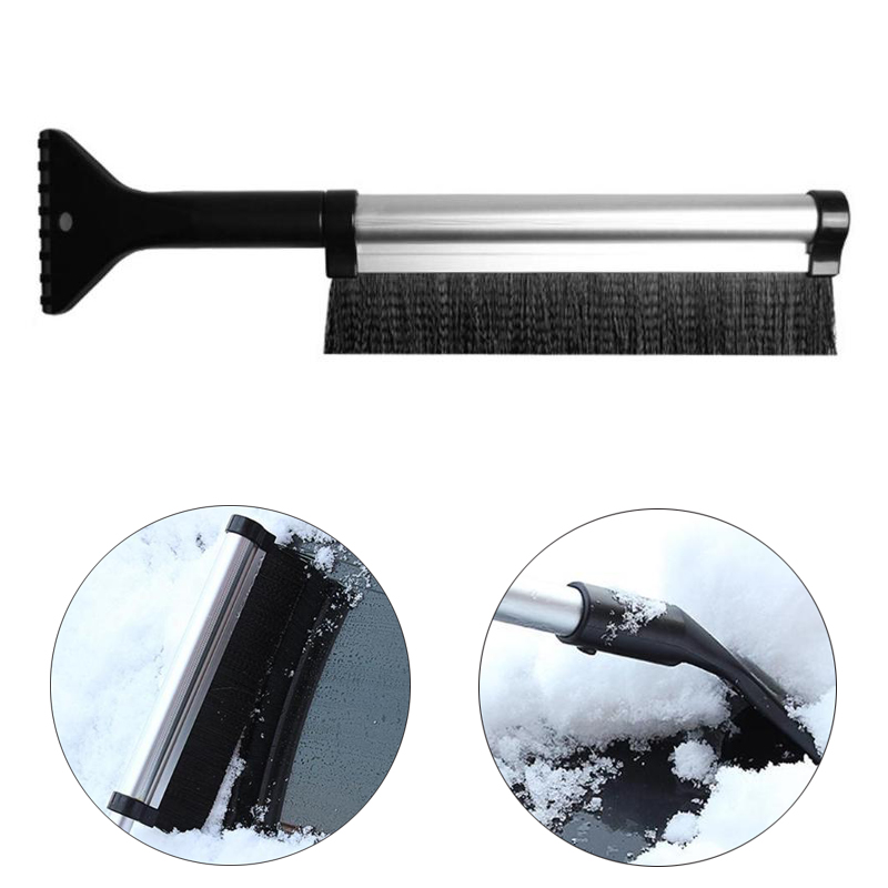 

2 в 1 телескопическая складная лопата для уборки снега из алюминиевого сплава Щетка Ice Scraper Авто Автомобиль Инструмент Набор