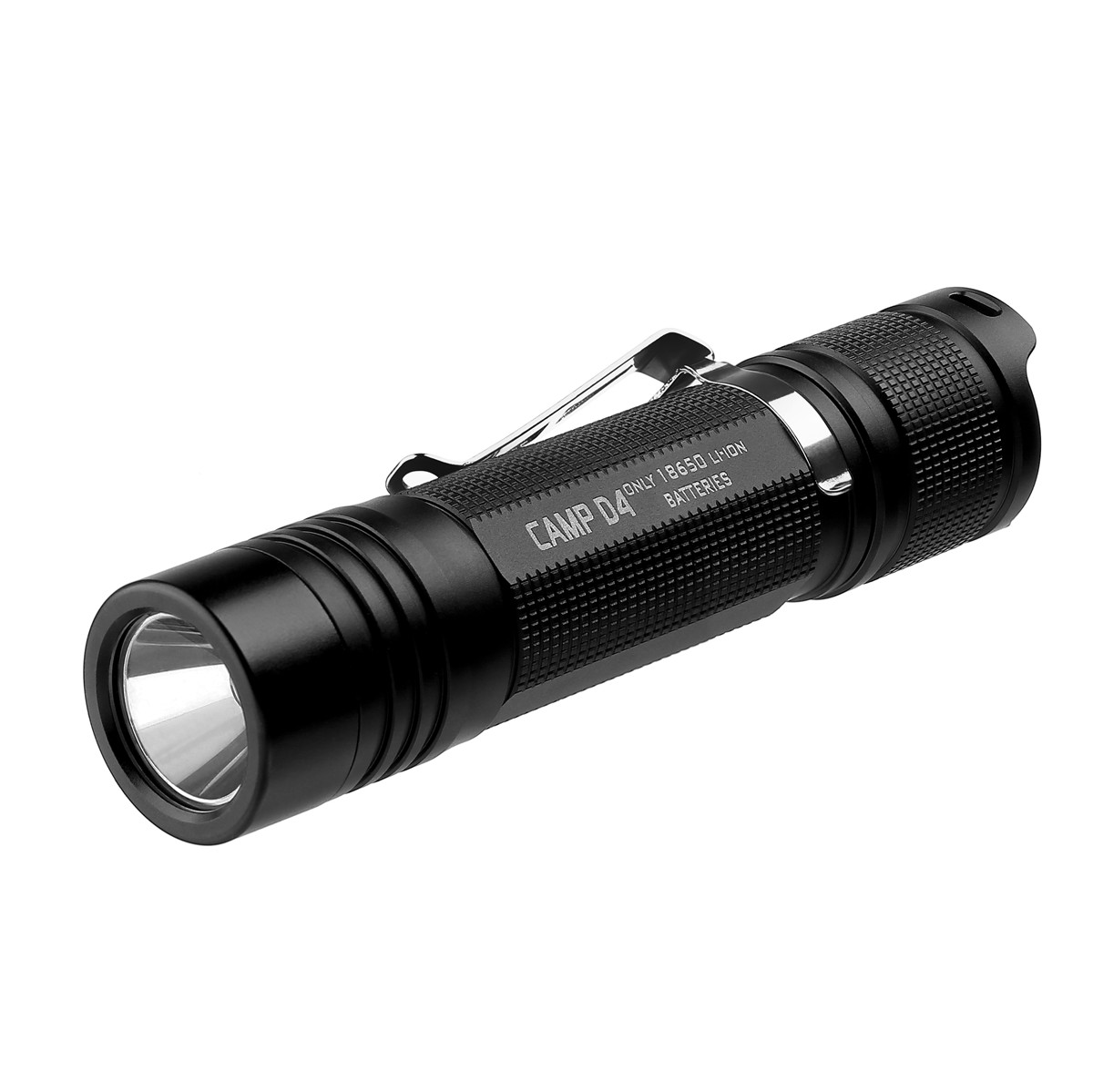 

Folomov Camp D4 XP-L 1080Lumens 4Modes Portable Tactical Outdoor LED Flashlight 18650