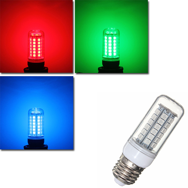 

E27 E14 G9 B22 3,5 Вт 48 SMD 5050 LED RGB Цвет 300Lm Домашнее освещение Кукурузная лампа AC110V
