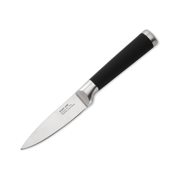 

Портативный черный высококачественный нож для ножей из нержавеющей стали Easy Cutting Paring Sharp Kitchen Knife