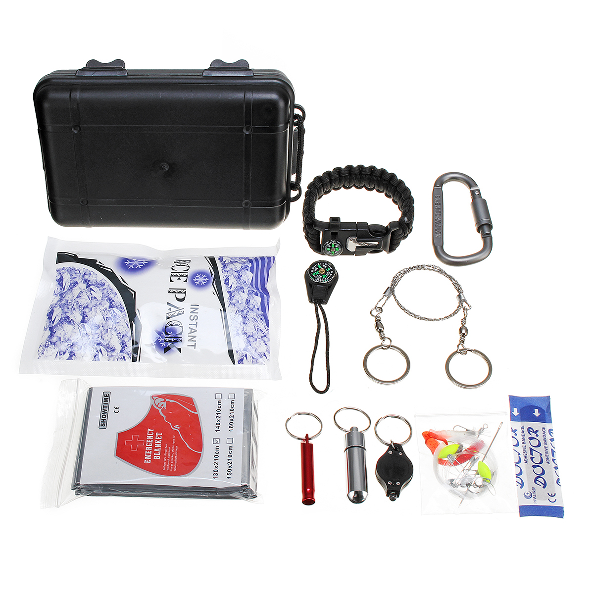 

27 In 1 SOS Emergency Camping Survival Equipment Tools Kit Outdoor Gear Tactical Tool
