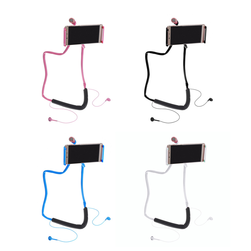 

360 ° Вращающийся Шея Подвесной держатель для телефона Lazy Stand Для 4-10 дюймов Сотовый телефон Tablet