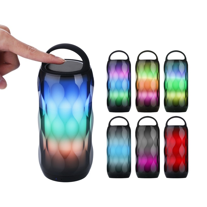 

Portable HiFi LED Light Colorful Wireless bluetooth Speaker Smart Touch 2000mAh Heavy Bass Subwoofer