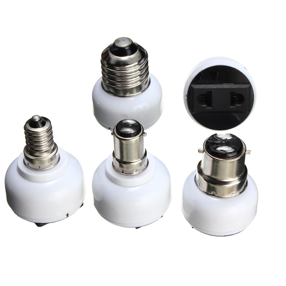 

E27 E14 B22 B15D Lamp Bulb Adapter Socket Holder Convert To US/EU Power Female Outlet