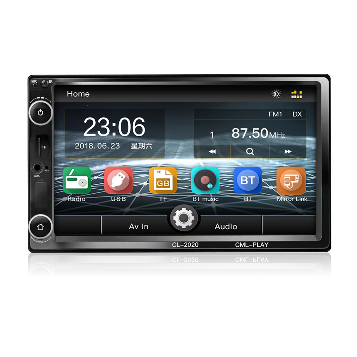 

CL-2020 7 дюймов HD Touch Bluetooth Hands Free Дистанционное Управление Авто MP5 Player