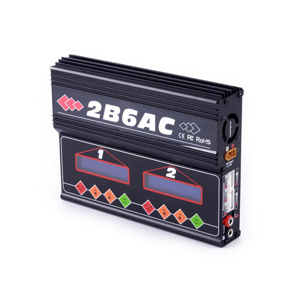 

2B6AC Многофункциональное 2 * 50W AC DC балансное зарядное устройство и разрядник Встроенный блок питания