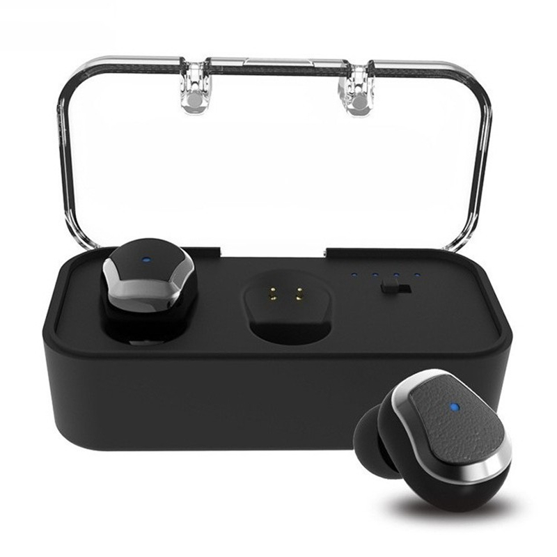 

LEORY Mini True Wireless Bluetooth Наушник TWS Стереофонический бас Наушники с микрофоном
