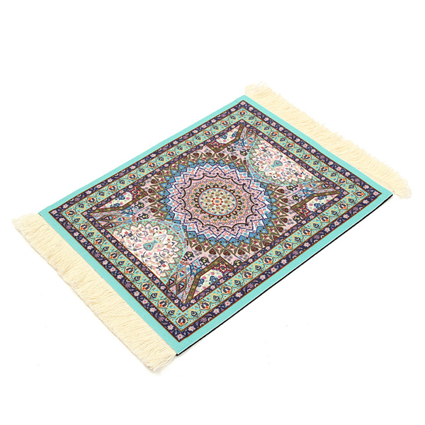 

28см х 18см светло-голубой богемы стиль персидский ковер коврик для мыши для настольного ПК портативный компьютер