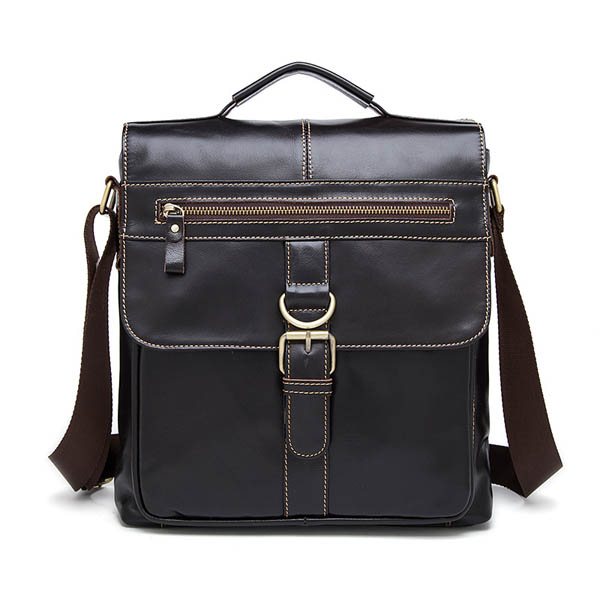 

Men Business Genuine Real Leather Casual Coffee Messenger Crossbody Bag Handbag Briefcase