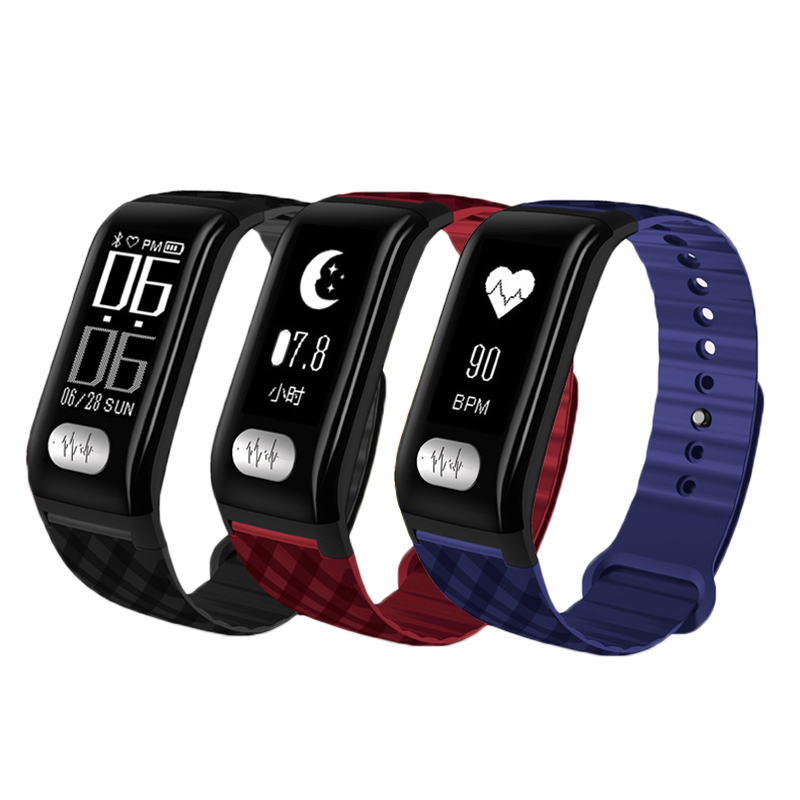 

XANES H777plus 0.96 '' OLED IP67 Водонепроницаемы Smart Bracelet Сердце Оценить артериальное давление ЭКГ (ЭКГ) Монитор Smart Watch