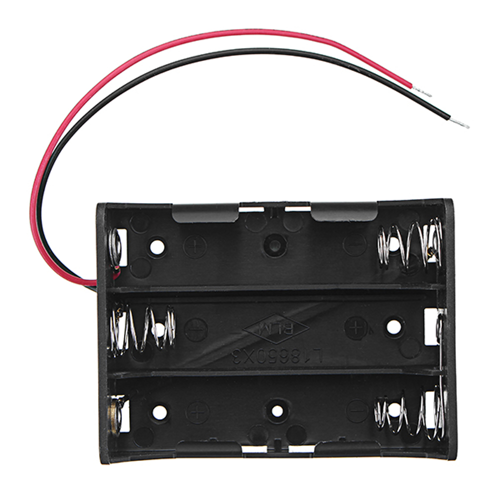 

5pcs DC 11.1V 3 Slot 3 Series 18650 Battery Holder High Quality Battery Box Battery Case With 2 Leads And Spring CE RoHS Certification