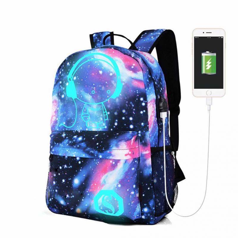 

18L Luminous USB Anti-Theft Backpack Водонепроницаемы Ноутбук Школа Сумка Кемпинг Путешествия