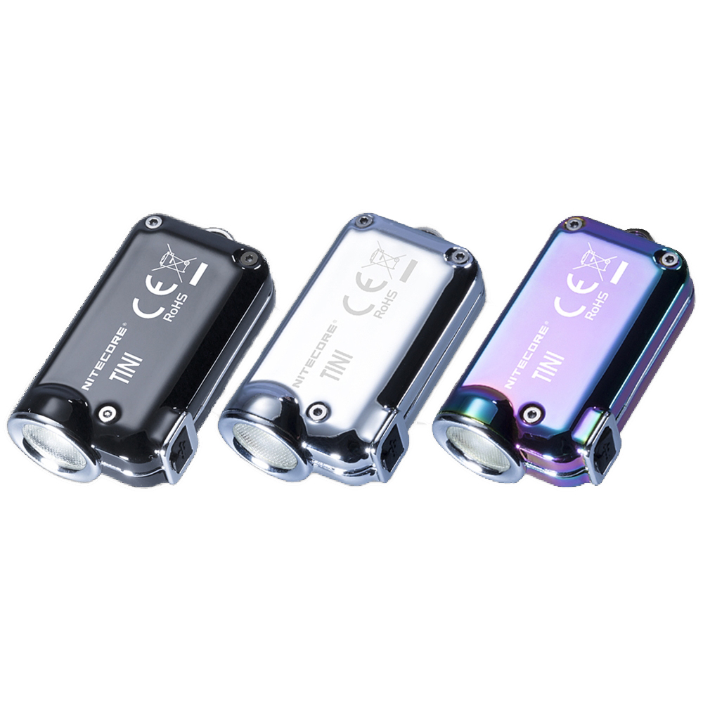 

Nitecore Tini SS XP-G2 S3 380LM USB Rechargeable Mini Keychain Light EDC LED Flashlight