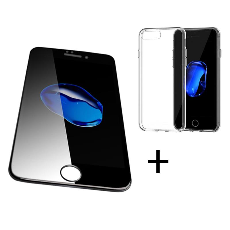 

Bakeey ™ 4D Curved Edge с закаленным стеклом с прозрачным TPU Чехол для iPhone 6Plus / 6sPlus