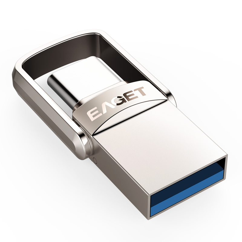 

EAGET CU20 USB3.0 Type-C USB Flash Накопитель USB OTG Type C 16GB 32GB 64GB Металлический флеш-накопитель с двумя разъем