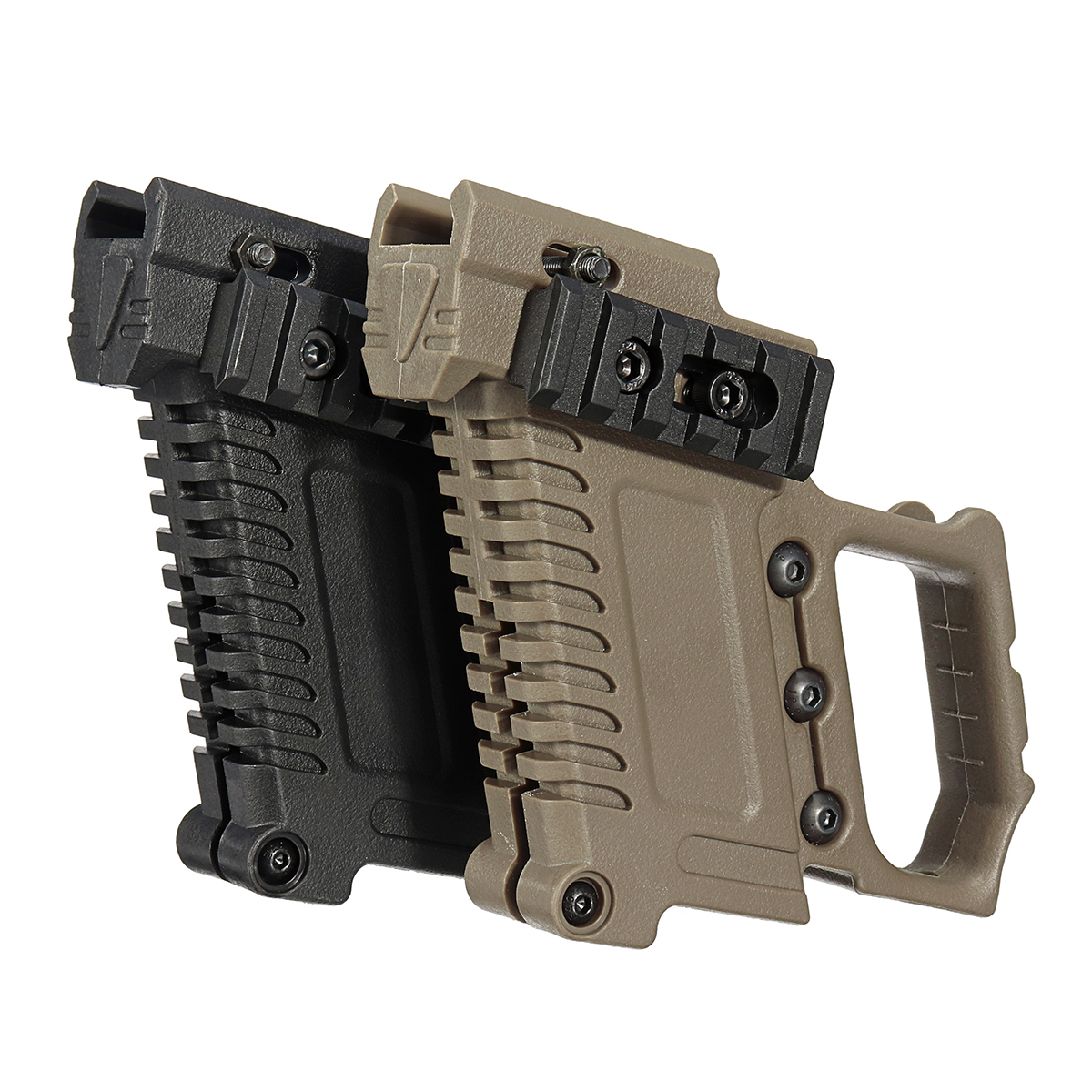 

Airsoft Tactical Gun Holster Адаптер Foregrip для Glock Edition G17 G18 G19 Черный песок