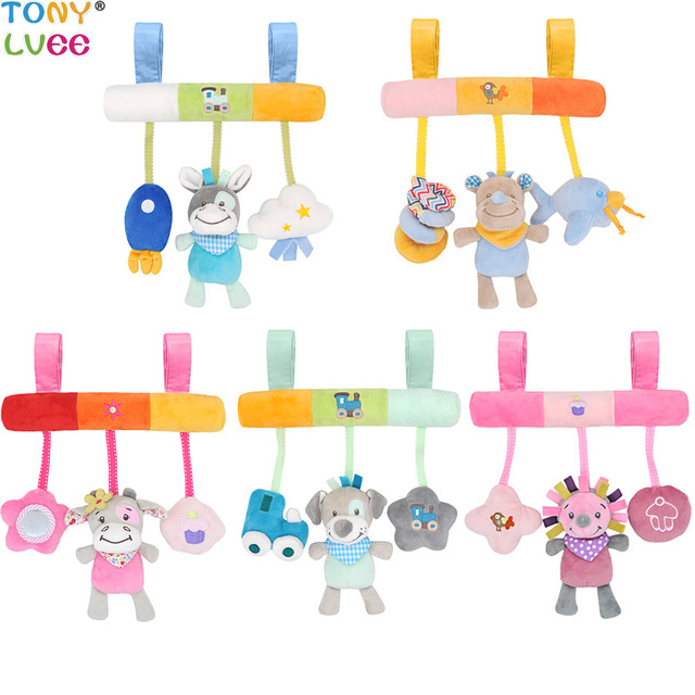 

Tony Lvee Baby Авто Висячие Детские плюшевые игрушки для животных Токарный станок Кулон Погремушка для игрушек