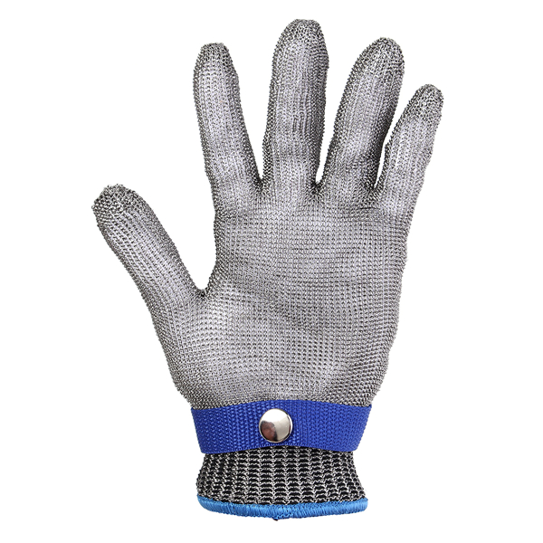 

Metal Mesh Butcher Glove Grade 5 Safety Cut Proof Stab Resistant Stainless Steel 23x9.5cm