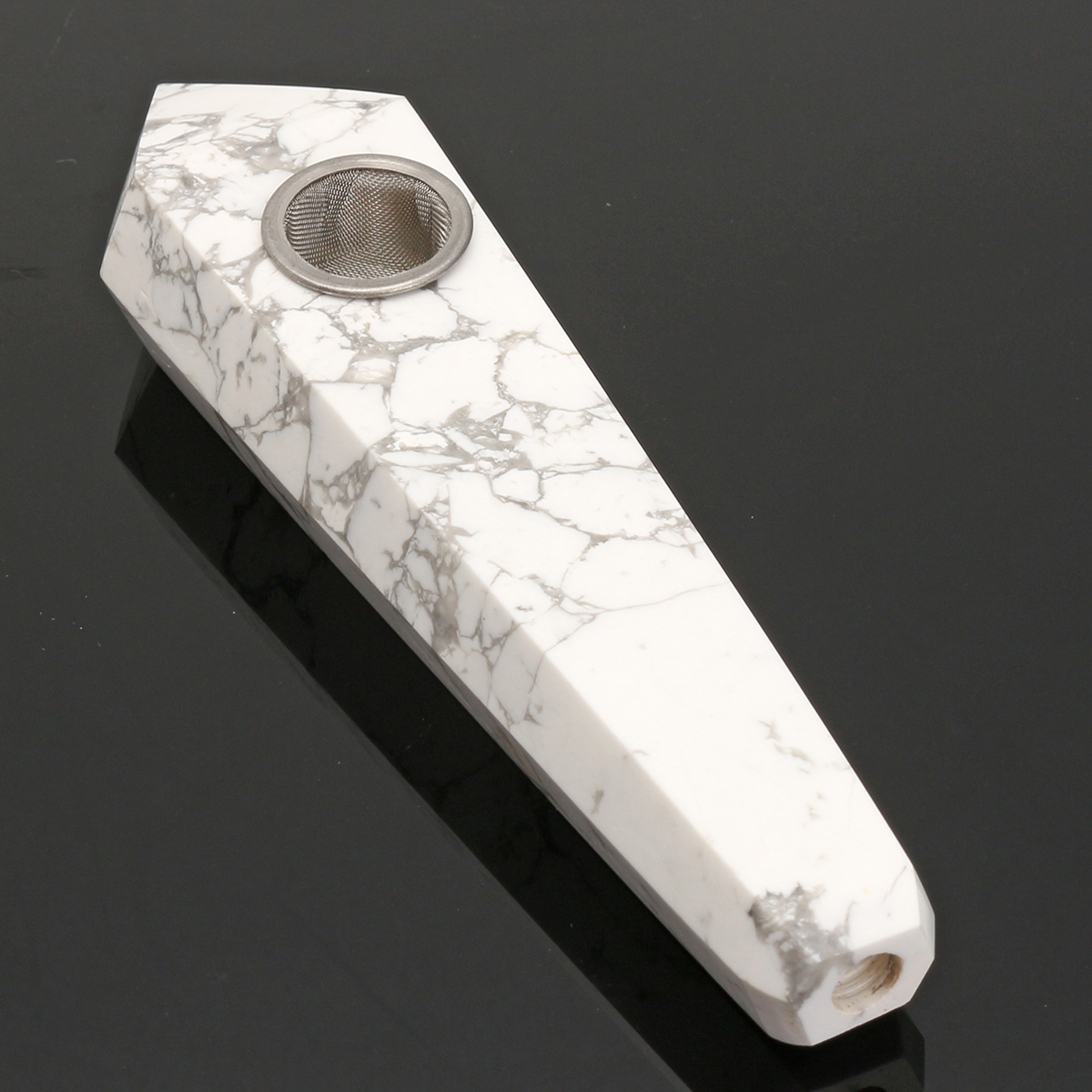 

100% натуральный белый Бирюзовый Кварцевый кристалл Палочка Трубное заживление с отверстием карбюратора